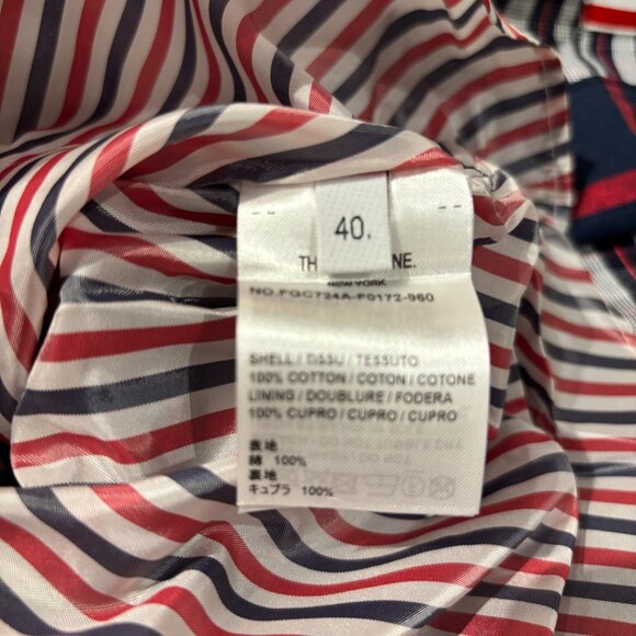 Thom Browne Checked Pleated Asymmetrical Skirt (40) - Picture 3 of 4